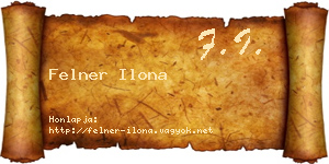 Felner Ilona névjegykártya